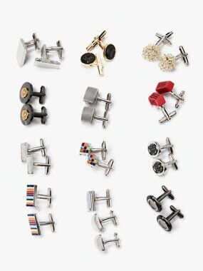 Mixed Lot of 14 Men's Cufflinks | Designer & Novelty EUC